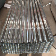 Hoja de techo de acero corrugado galvanizado recubierto de zinc